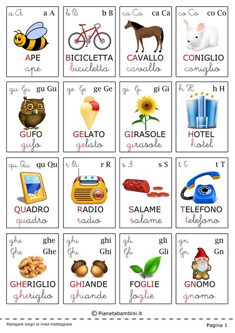 alfabeto italiano per bambini